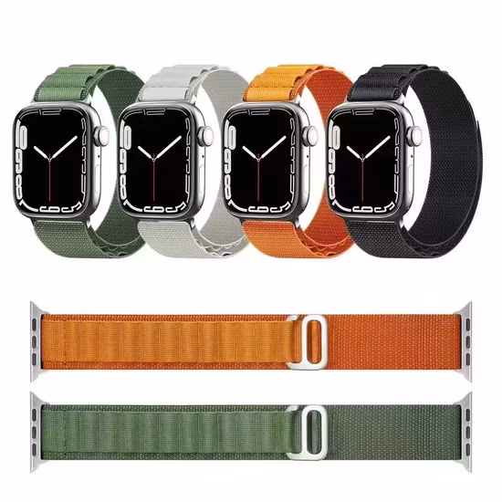 for iWatch for Apple Watch Band Bands Alpine Loop Strap 49mm 45mm 41mm 44mm 40mm Nylon Watchband Bracelet Belt for Series 3 5 Se 6 7 8 Ultra Plus