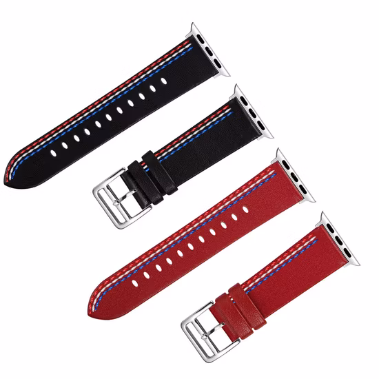 Iwatch用の新しいデザインの高級カラフルな本革交換用時計ストラップ