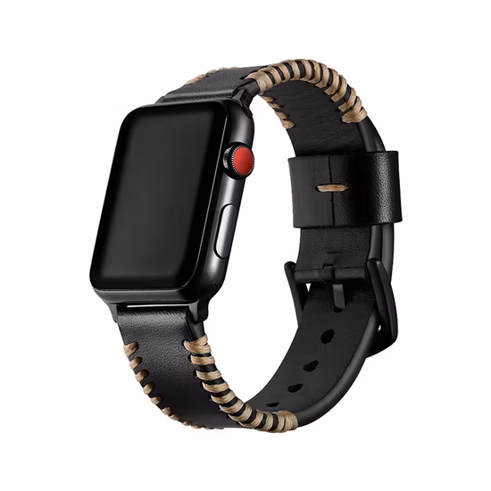 工場出荷時の価格の新しいデザインのヒョウ柄レザー時計バンド 38 ミリメートル Apple Watch ストラップ