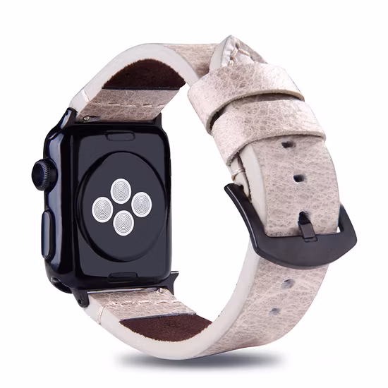 熱い販売低価格良質本革 Apple Watch バンド革時計ストラップ